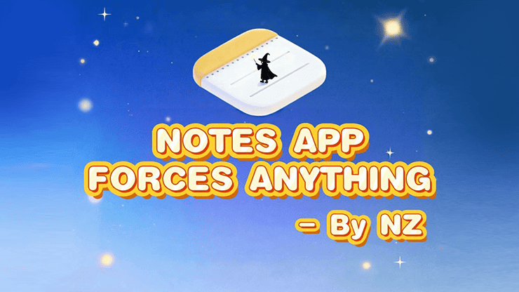 Notes App Forces Anything by Richard Zeng & Bacon Magic