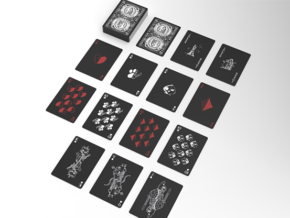 Schrodinger’s Cat: Quantum Gilded Dead Black Playing Cards