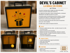 Devil’s Cabinet – Ron MacMillan / Climax – La Boule en Verre – article de magie | Abracadabreizh