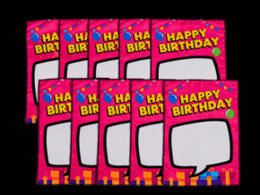 Birthday Silk Surprise REFILL (10 Silks) by PlayTime Magic DEFMA (Pink) – article de magie | Abracadabreizh