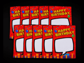 Birthday Silk Surprise REFILL (10 Silks) by PlayTime Magic DEFMA (Orange) – article de magie | Abracadabreizh
