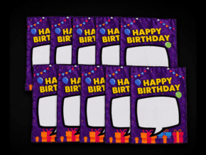 Birthday Silk Surprise REFILL (10 Silks) by PlayTime Magic DEFMA (Purple) – article de magie | Abracadabreizh