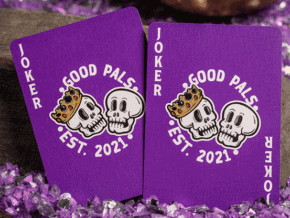 Good Pals Purple Foil Logo Playing Cards