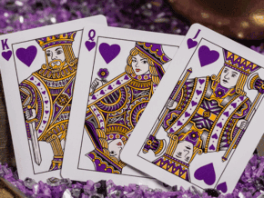 GILDED Good Pals Purple Foil Logo Playing Cards